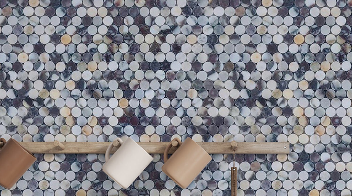 Modern Rounded Tile Elevate Your Space with 8 Stunning Penny Round Mosaic Tile Ideas ...