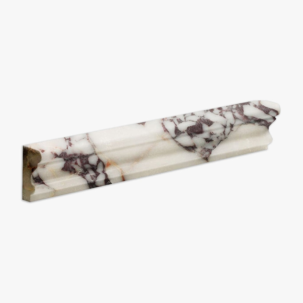 Calacatta Viola Honed Chair Rail Marble Molding