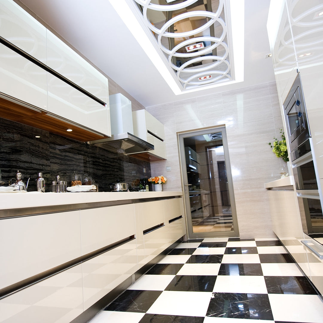 Nero Marquina Honed 18x18 Marble Tile