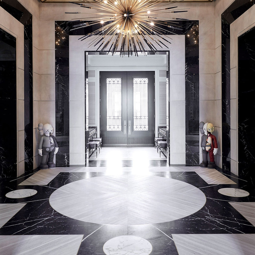 Nero Marquina Polished 12x24 Marble Tile