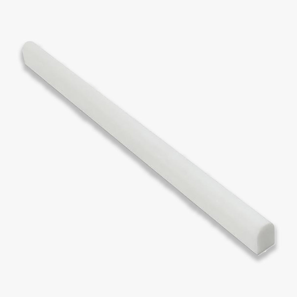 Thassos Polished 1/2 Inch Pencil Liner Marble Molding