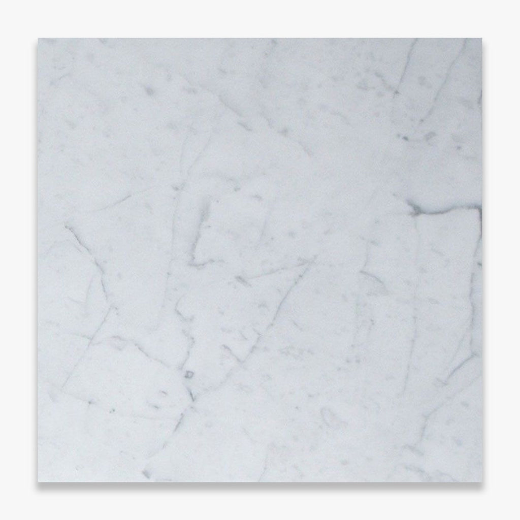 Carrara White Honed 4x4 Marble Tile