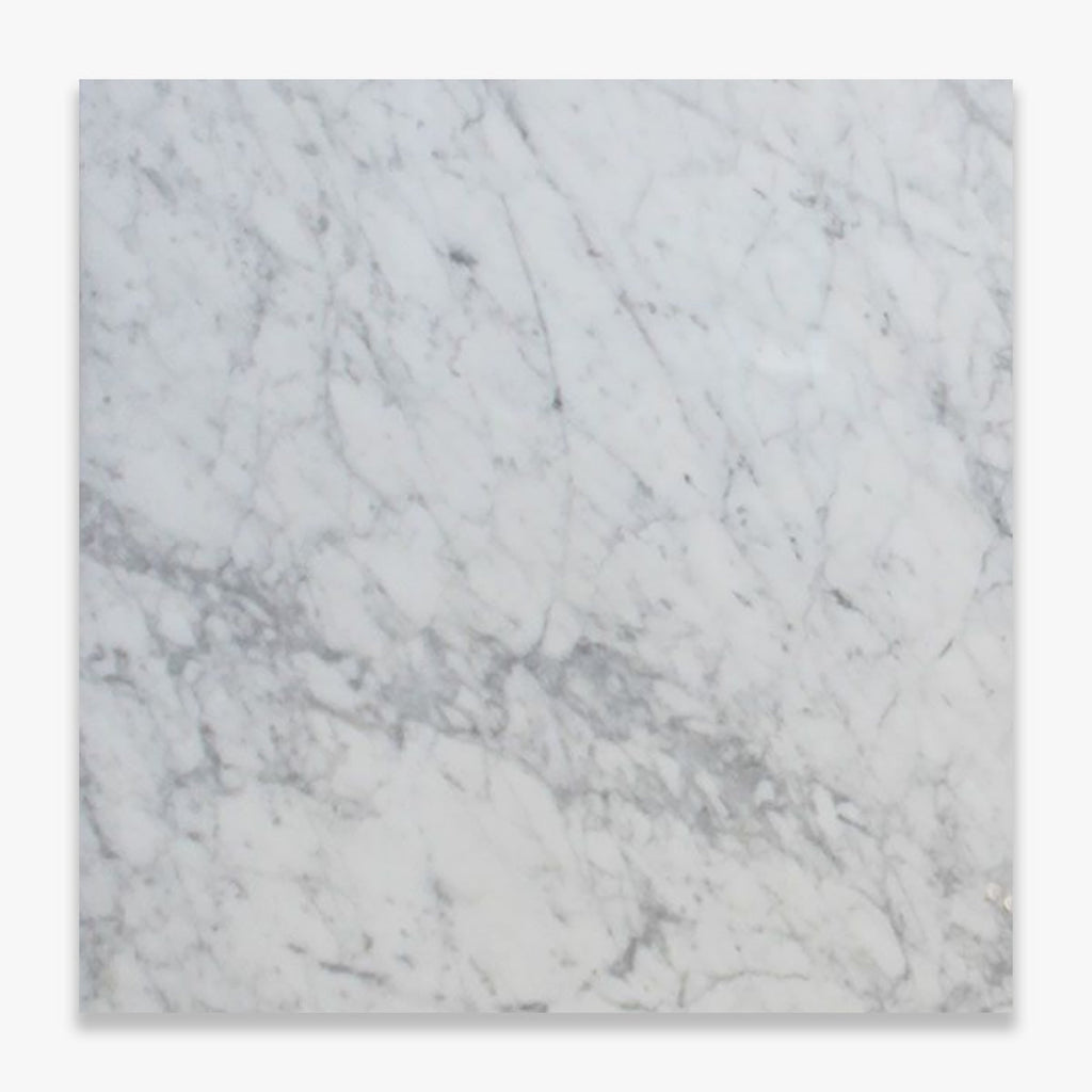 Carrara White Honed 6x6 Marble Tile