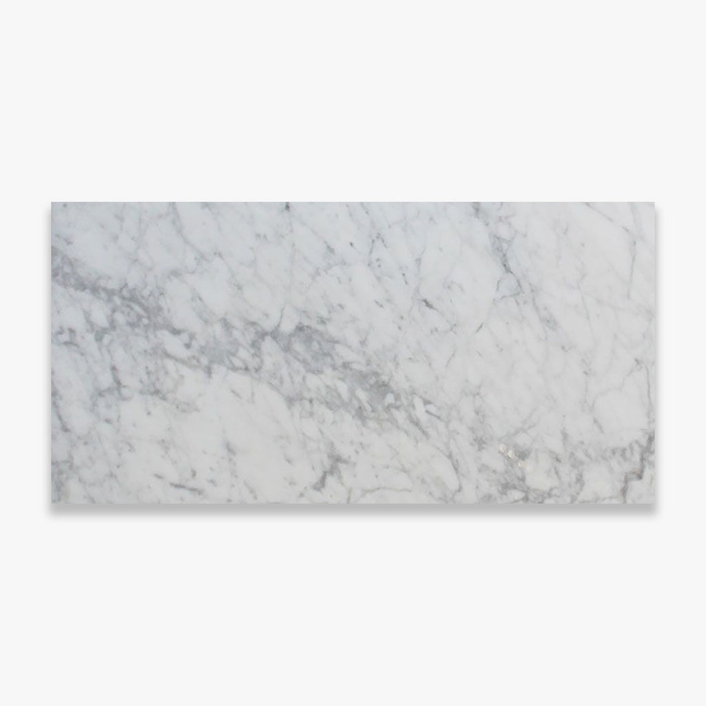 Carrara White Honed 12x24 Marble Tile